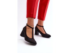 Semišové lodičky 834284 černé raniyah - Mascara 2