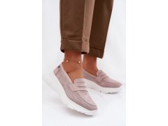 Dámské semišové mokasíny 79626 béžové - Vinceza 3