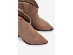 Nazouvací semišové boty nc1338/6338 béžové - Beretta 8
