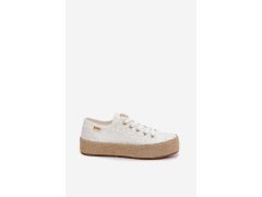 Krajkové tenisky espadrilky lcw-26-31-4326 bílé - lee Cooper 5
