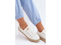Krajkové tenisky espadrilky lcw-26-31-4326 bílé - lee Cooper 6
