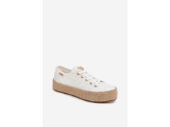 Krajkové tenisky espadrilky lcw-26-31-4326 bílé - lee Cooper 8
