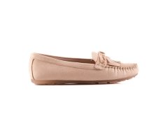 Trendy dámské hnědé mokasíny bez podpatku 2