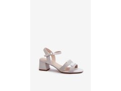 Sandály na podpatku model 197094 step in style 1