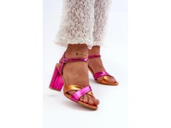 Sandály na podpatku model 198680 step in style 2