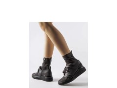 Boty na klínovém podpatku na zip model 206515 Solea 2