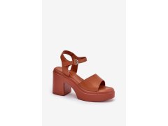 Sandály na podpatku model 209923 step in style 1