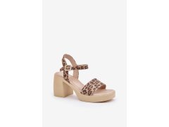 Sandály na podpatku model 210703 step in style 1