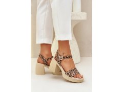 Sandály na podpatku model 210703 step in style 2