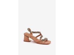 Sandály na podpatku model 212356 step in style 1