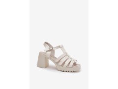 Sandály na podpatku model 212575 step in style 1