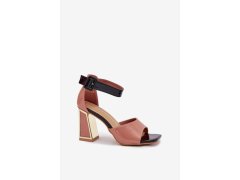 Sandály na podpatku model 212824 step in style 1