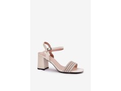 Sandály na podpatku model 213018 step in style 1