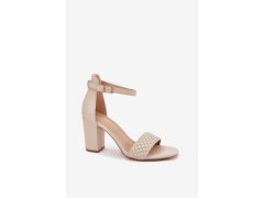 Sandály na podpatku model 213925 step in style 1