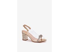 Sandály na podpatku model 213936 step in style 1