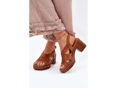 Sandály na podpatku model 214390 step in style 2