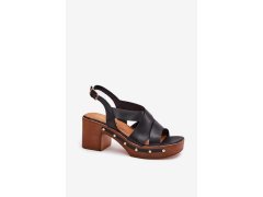 Sandály na podpatku model 214744 step in style 1
