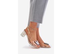 Sandály na podpatku model 215721 step in style 1