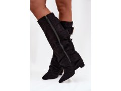 Kozačky na podpatku model 217203 step in style 2