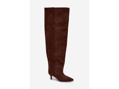 Kozačky na podpatku na zip model 219135 step in style 1