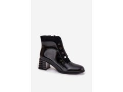 Dámské boty na podpatku na zip model 219244 step in style 1