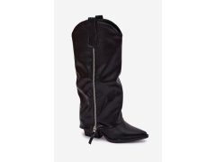 Kozačky na podpatku model 221525 step in style 1
