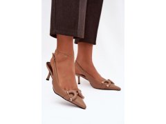 Sandály na podpatku model 224500 step in style 1