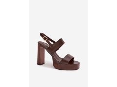 Sandály na podpatku model 226115 step in style 1