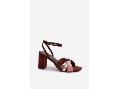 Sandály na podpatku model 226335 step in style 1