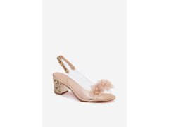 Sandály na podpatku model 228104 step in style 1