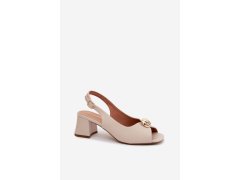 Sandály na podpatku model 228110 step in style 1