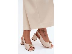 Sandály na podpatku model 228110 step in style 2