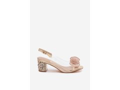 Sandály na podpatku model 228114 step in style 1