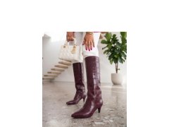 Kozačky na podpatku model 230780 Solea 1