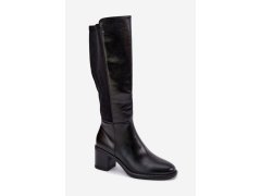 Kozačky na podpatku model 231620 step in style 1