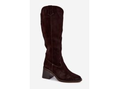 Kozačky na podpatku model 232093 step in style 1