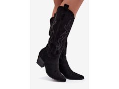 Kozačky na podpatku model 232100 step in style 1
