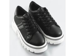 Černé dámské tenisky sneakers "traktory" (88-25) 5