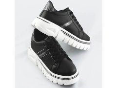 Černé dámské tenisky sneakers "traktory" (88-25) 7