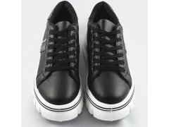 Černé dámské tenisky sneakers "traktory" (88-25) 8