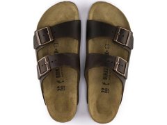 Žabky birkenstock arizona nubuck habana slim (52533) 4