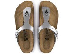 Dámské žabky birkenstock gizeh birko-flor ve stříbrné barvě (0043851) 4