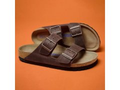 Dámské žabky birkenstock arizona soft footbed oiled leather habana (0452763) 3