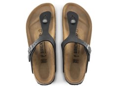 Dámské/pánské žabky birkenstock gizeh nu oiled black regular oiled leather pro široká chodidla (0845251) 8