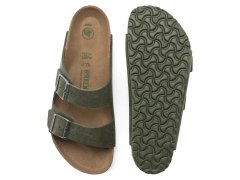 Žabky birkenstock arizona vegan microfaser regular dámské a pánské desert dust thyme s širokou stélkou (1024550) 1
