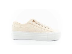 Lee cooper dámská sportovní obuv se šněrováním béžové dámské platformové tenisky 4