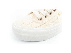 Lee cooper dámská sportovní obuv se šněrováním béžové dámské platformové tenisky 6