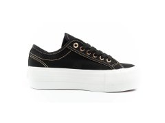 Lee cooper dámská sportovní obuv na platformě černá se zlatými dámskými teniskami 4