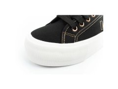 Lee cooper dámská sportovní obuv na platformě černá se zlatými dámskými teniskami 6