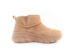 Skechers zimní kotníkové boty zateplené kožené hnědé dámské 4